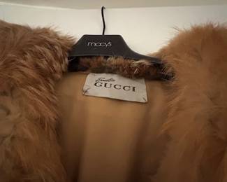 GUCCI RED FOX COAT