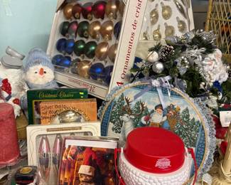 Christmas galore! Beautiful real glass ornaments