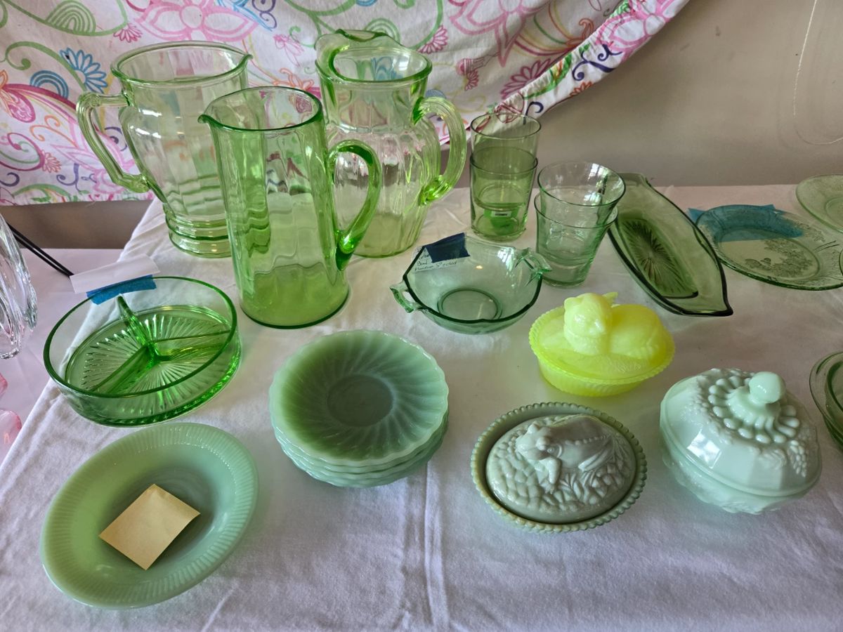 Uranium Glass and Jadite