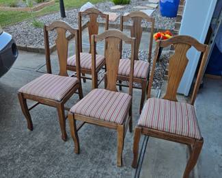5 antique chairs