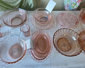Pink Vintage glass