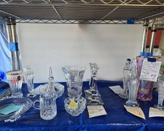 Lots of crystal items