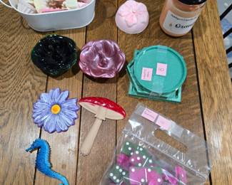 Resin art and candles