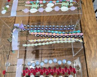 Large variety of bead bracelets by up-and-coming entrepreneur