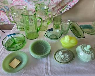 Uranium Glass and Jadite