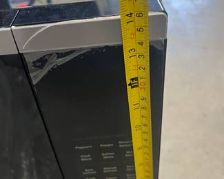 New - modern black microwave oven - $99