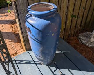large blue planters 