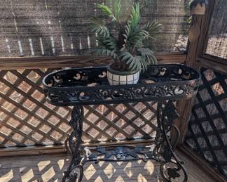wrought-iron sofa table