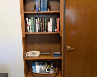 Book shelf, books, office supplies