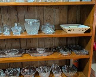 crystal dishes and servers 
