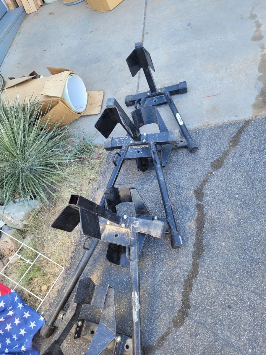Motorcycle trailer stands