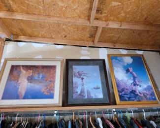 Maxwell Parrish and Michael Parkes prints