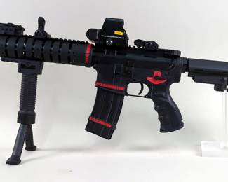 Franklin Armory FAI-15 .223 Rem Pistol SN# A-33692, 4 Total Mags, Red/Green Sight, Troy Ind. Folding Battlesights, Bipod Front Grip, Adjustable Brace, In Soft Case