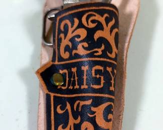Buck 301 And Buck 380 Pocket Knives, Including Daisy PAL Cap Gun With Leather Holster And Belt,