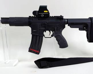 Spike's Tactical Zombie SL 15 .223 Cal Pistol SN# SAR31068, KB Mfg 1:9 Twist, Red/Green Sight, Adjustable Brace