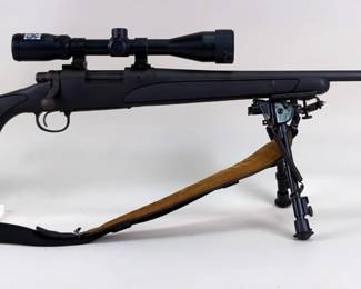 Remington 700 308 Win Bolt Action Rifle SN# G7033628, Bushnell Trophy XLT 3-9x40 Scope, Bipod, Padded Sling