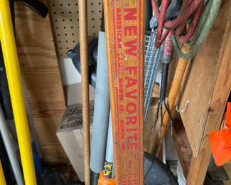 Old school push mower 