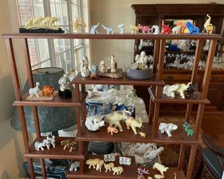 Collection of miniature elephants 