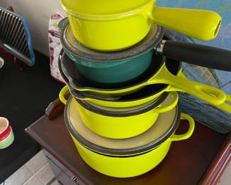 Family removed some of the Le-Cruset these are updated pics. 