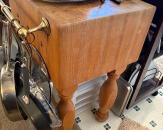 Butcher Block Work Table