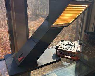 Vintage zig zag desk light