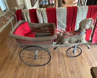 Toy horse and carriage  cabriolet stroller 