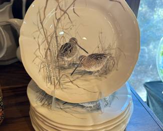 8 France Gien Sologne Faience plates