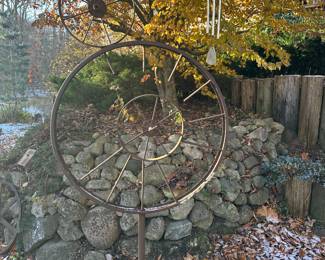 Handcrafted yard art