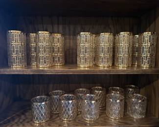 Vintage Imperial
Shoji Trellis Tumbler
Highball Glasses 22K Gold