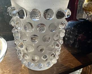 Lalique Vase, "MOSS!"