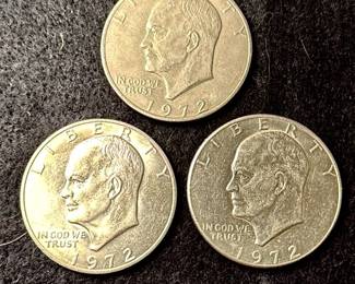1972 Eisenhower Dollar Coins