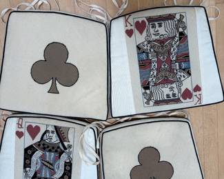 Needlepoint card cushions