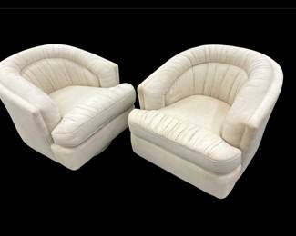 Milo BAUGHMAN style chair pair