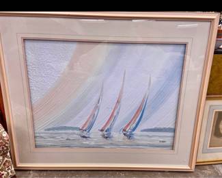 Original large painting by Italian artist Di Liberti!  