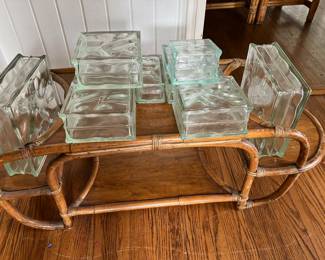 vintage glass bricks