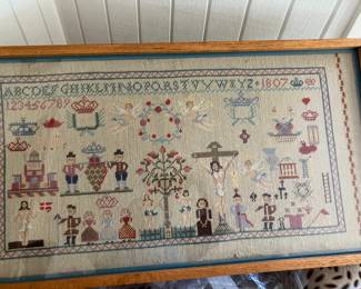 1807 vintage sampler