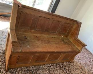 vintage church pew