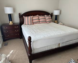 Henkel-Harris King bed frame with Beautyrest mattress and box spring.
$3,000
This item will not go half-price.
Retails for $12-15K.
Saturday will drop to $2,000