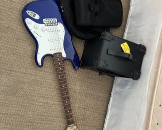 Squire electric guitar with case
Amplifier