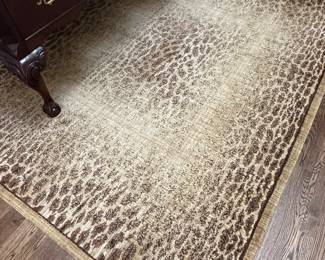 65” x 88” animal print rug