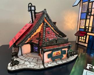 Bill Job handmade stained glass house