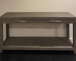 RH Graydon Shagreen 2-Drawer Console Table. Measures 60" W x 16" D x 30" H. Photo 1 of 3.
