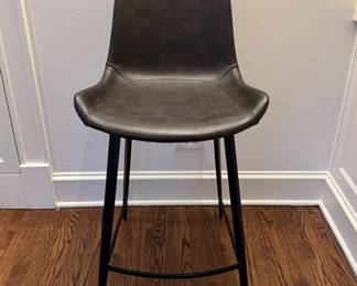 Arhaus Gage Faux Leather Counter Stool - 3 Available. Each Measures 20" W with 26" Seat Height. Photo 1 of 5.