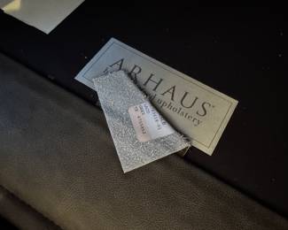 Harvey Leather Swivel Recliner in Laco Grey. Measures 30" W x 36" D. Photo 4 of 4.