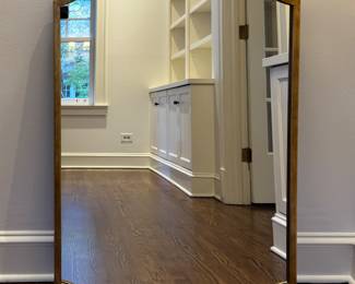 Arhaus Gilt Notched Edge Mirror. Measures 26.5" x 40". Photo 1 of 2.