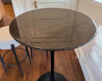 Arhaus Saint Germain Bar Table. Measures 27.5" D x 43" H. Photo 3 of 4.
