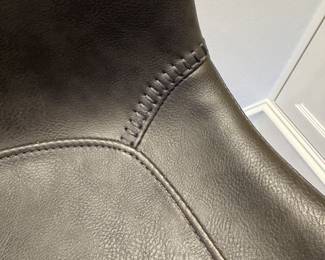 Arhaus Gage Faux Leather Counter Stool - 3 Available. Each Measures 20" W with 26" Seat Height. Photo 5 of 5.