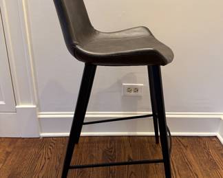 Arhaus Gage Faux Leather Counter Stool - 3 Available. Each Measures 20" W with 26" Seat Height. Photo 2 of 5.