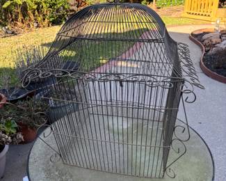 Large metal birdcage