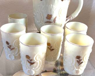 Louis XV Northwood Custard Glass